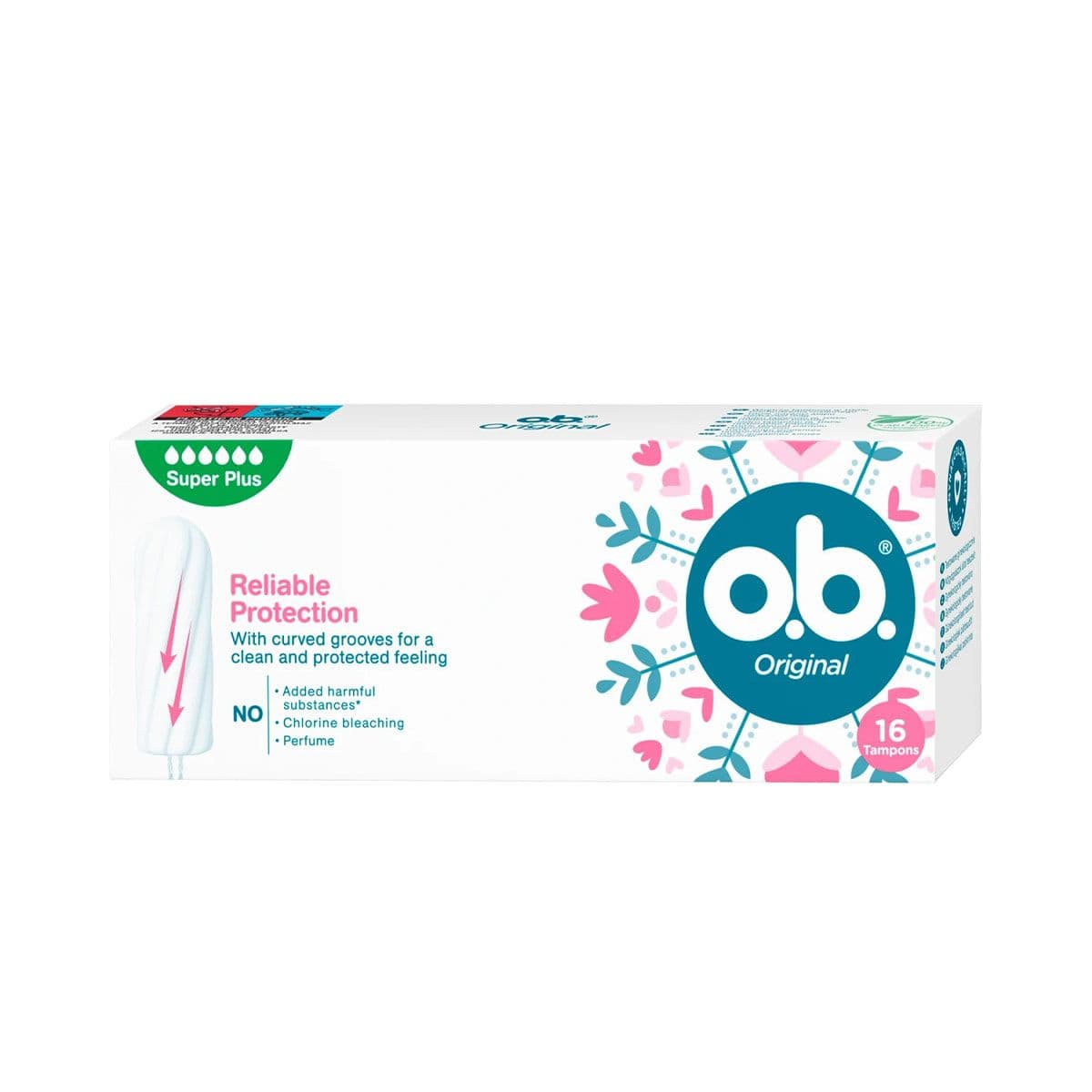 ტამპონი სუპერ პლუსი 16 ცალი 0196 ო.ბი - O.B