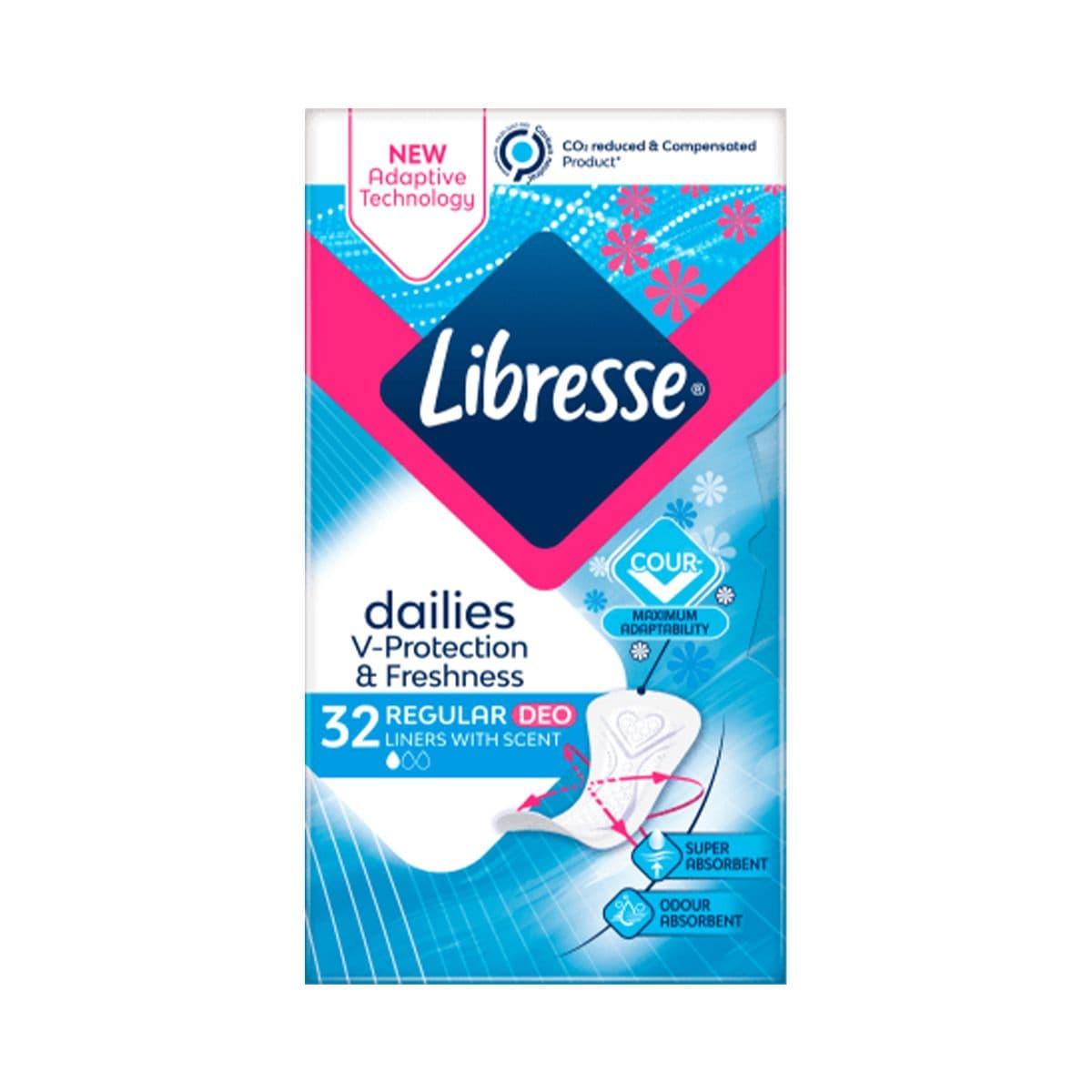 ყოველდღიური საფენი არომატული 32 ცალი 0713 ლიბრესი - Libresse