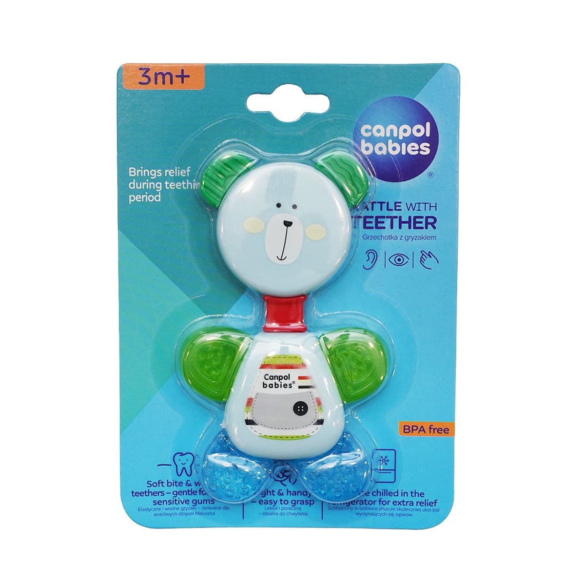 ღრძილების მასაჟორი დათუნია ცისფერი 4963 კანპოლი - Canpol