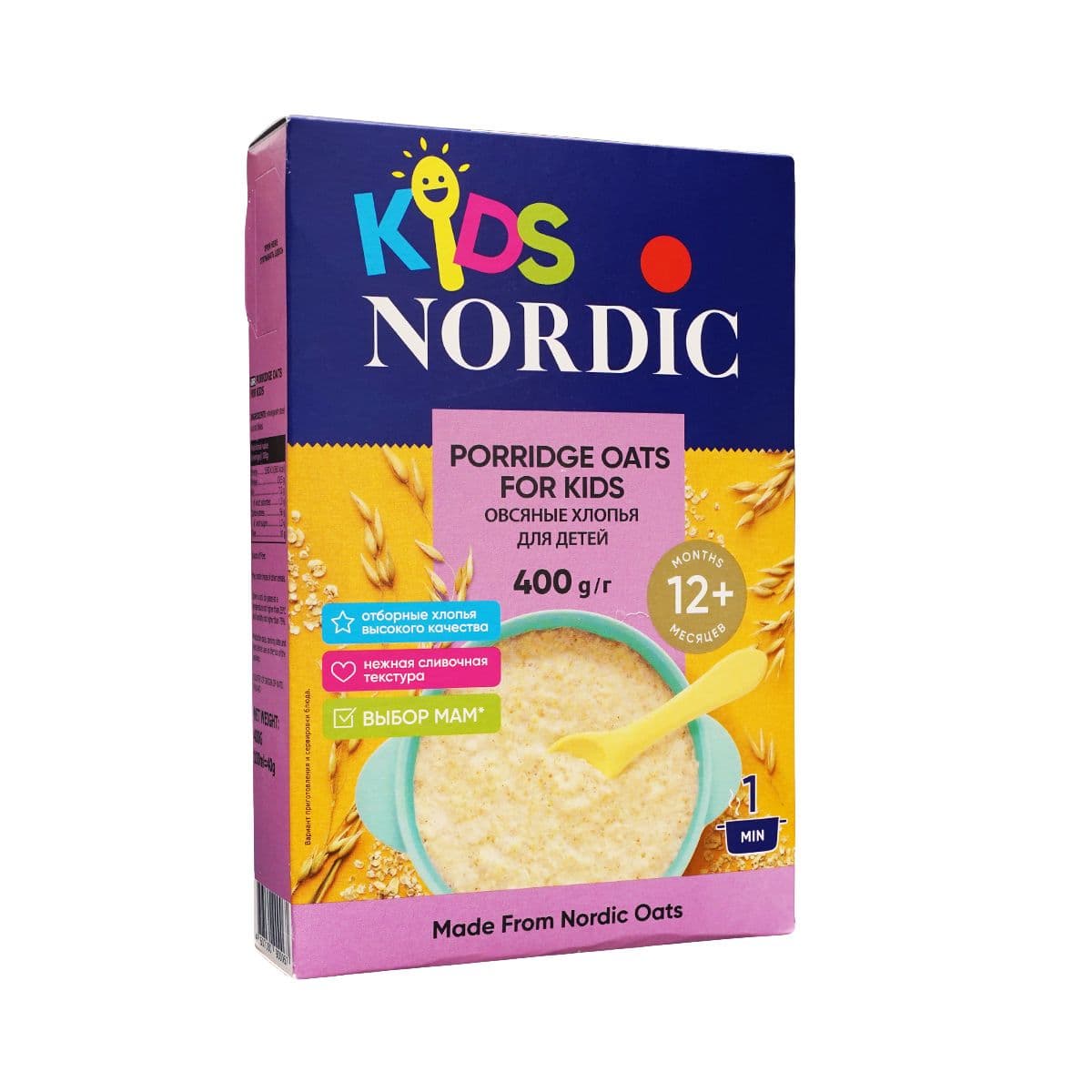 შვრიის ფაფა KIDS 400გ 0067 ნორდიკი - Nordic