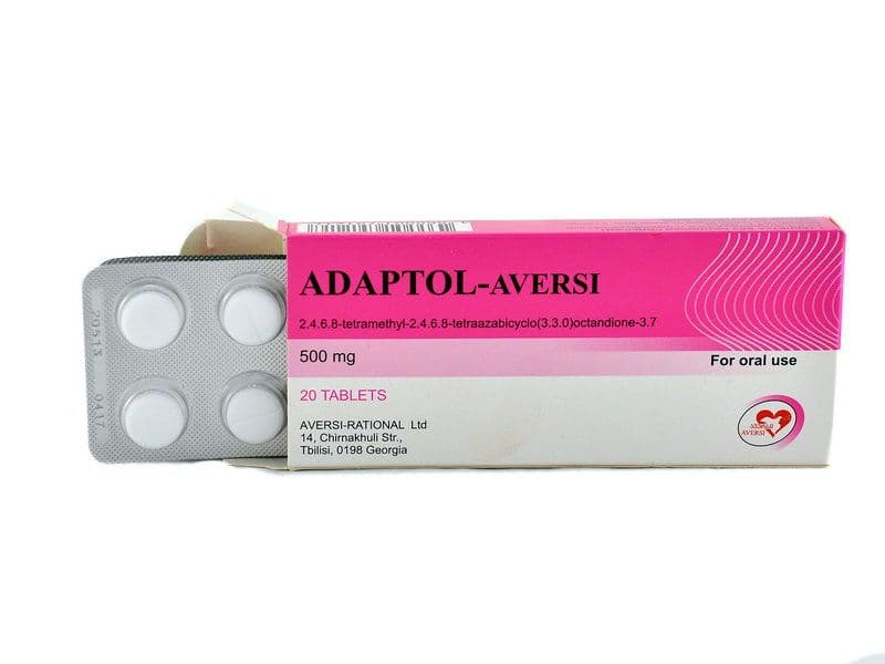 ადაპტოლი - Adaptol 500 მგ 20 ტაბლეტი