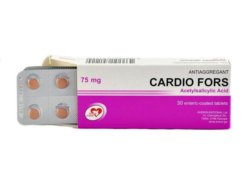 კარდიო ფორსი - Cardio fors 75მგ 30 ტაბლეტი