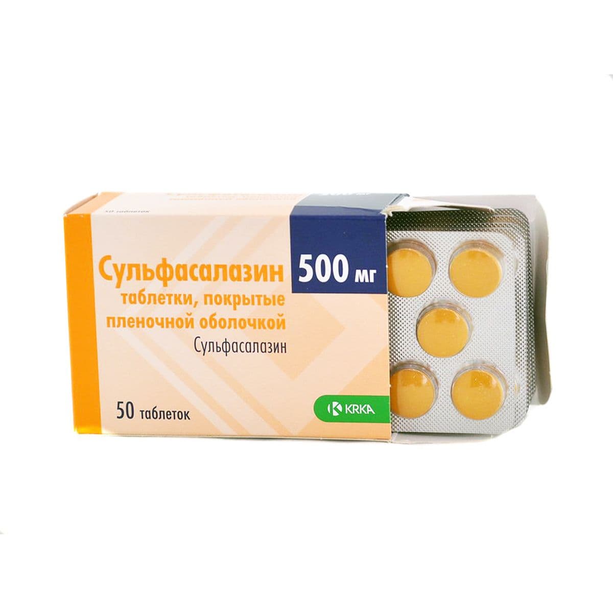 სულფასალაზინი - Sulfasalazin 500მგ 50ტაბლეტი