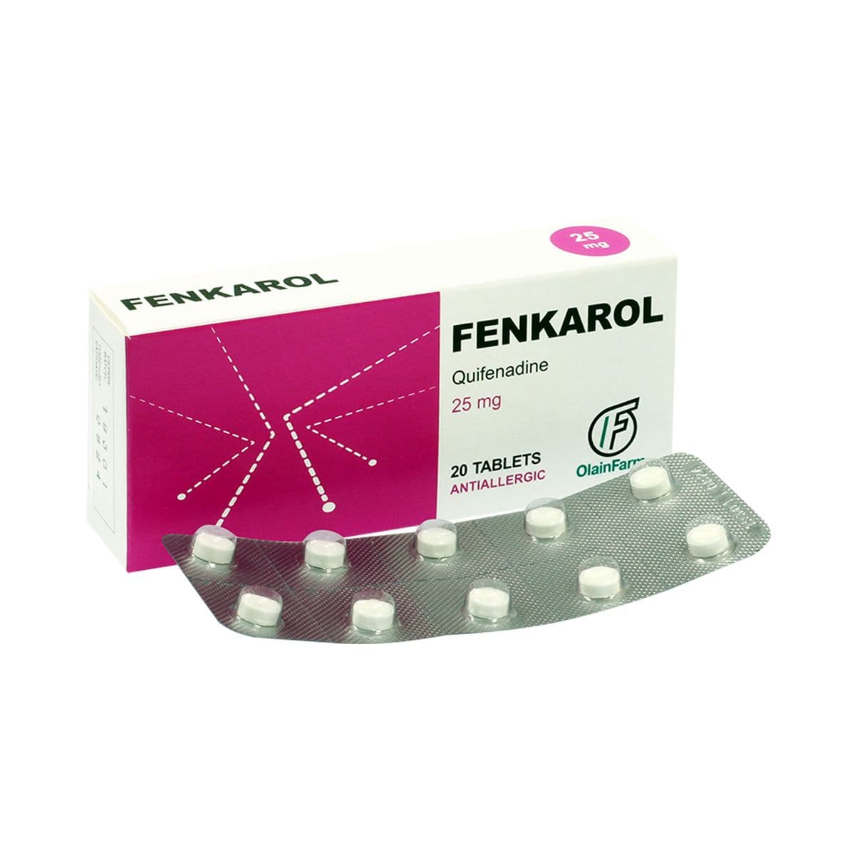 ფენკაროლი - Fenkarol 25მგ 20 ტაბლეტი