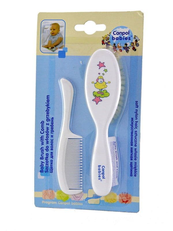 თმის ჯაგრისისა და სავარცხლის ნაკრები 2/417 კანპოლი - Canpol