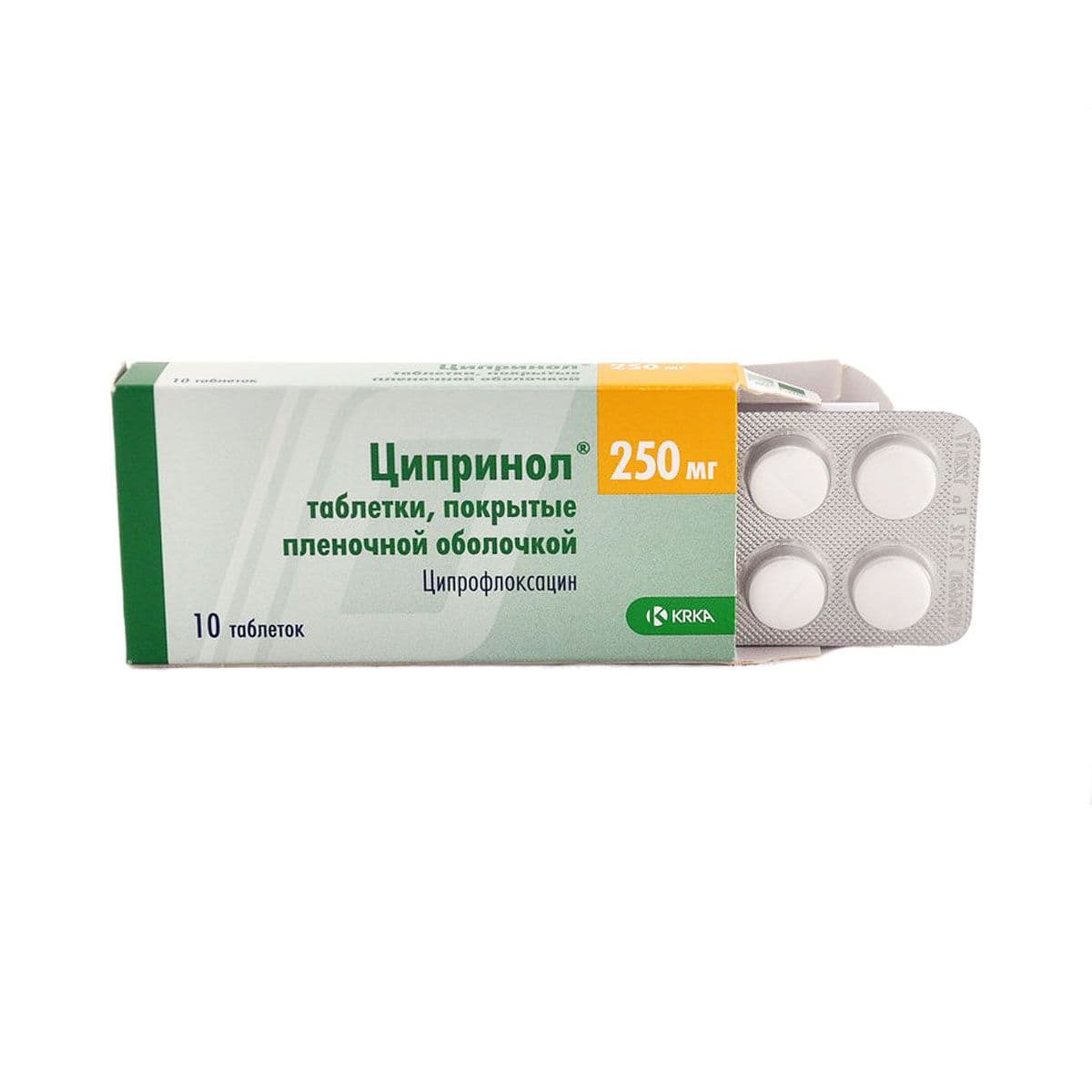 ციპრინოლი - Ciprinol 250მგ 10 ტაბლეტი