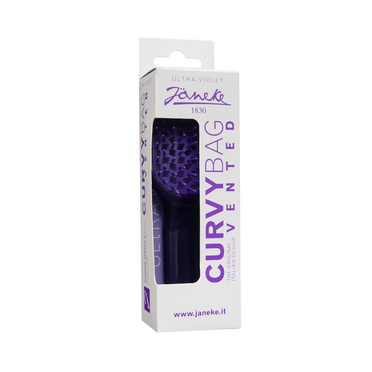 სავარცხელი ხვეული თმის PURPLE 4889 იანეკი - Janeke