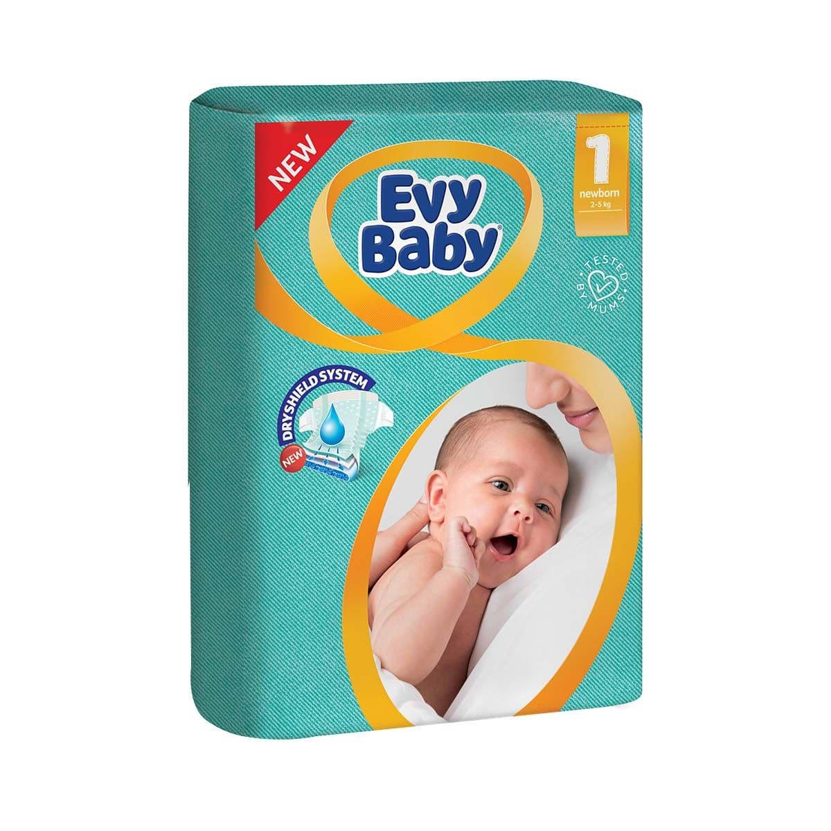 ბავშვის საფენი 2-5 კგ 44 ცალი 4856 ევი ბეიბი - EVY BABY