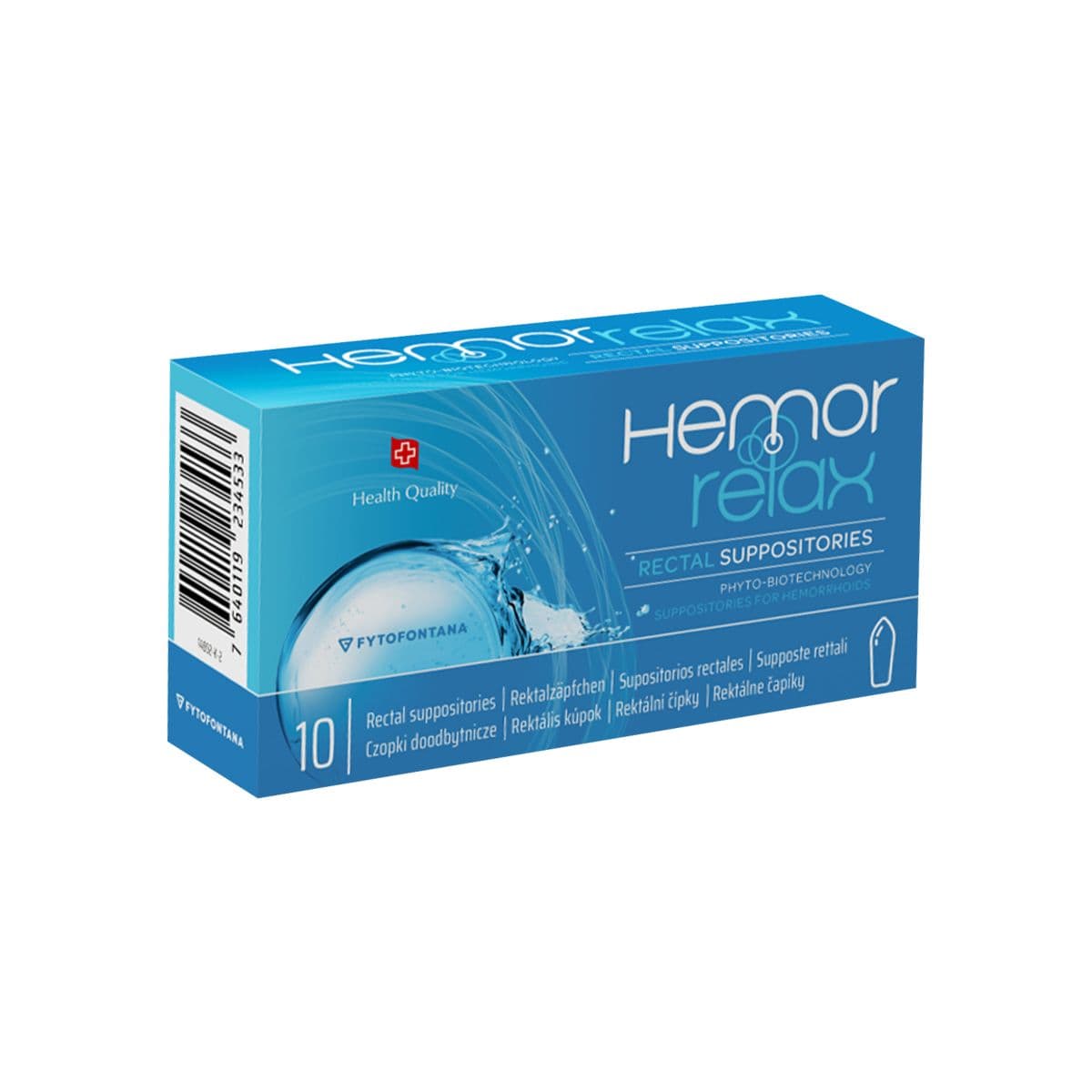 ჰემორელაქსი - Hemorrelax 10 რექტალური სუპოზიტორია