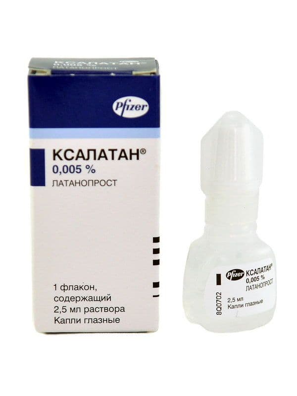 ქსალატანი - Xalatan 50მკგ/მლ 2.5მლ თვალის წვეთები