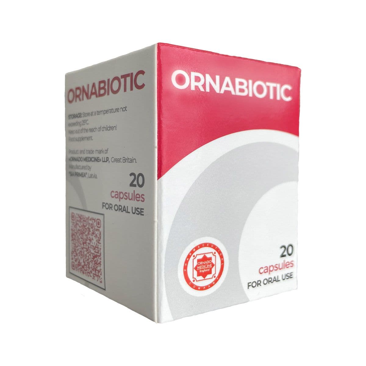ორნაბიოტიკი - Ornabiotic 20 კაფსულა