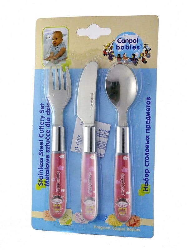 ნაკრები - დანა, ჩანგალი, კოვზი (მეტალის) 9/477 კანპოლი - Canpol