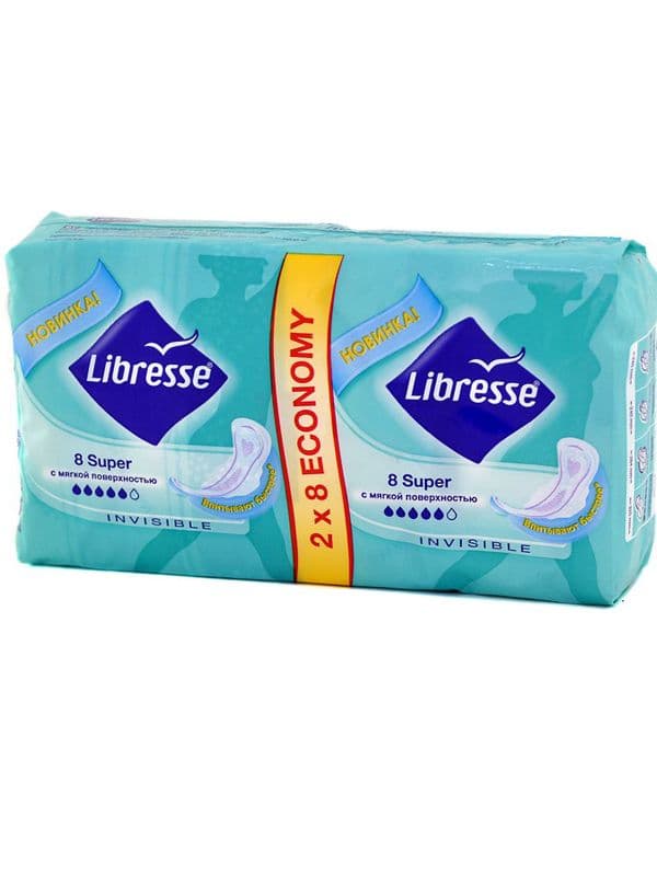 ჰიგიენური საფენი Ultra Invisible- სუპერი - 16 ც ლიბრესი - Libresse