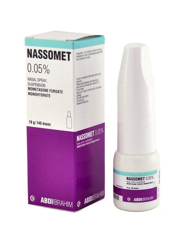 ნასომეტი - Nassomet ცხვირის სპრეი 0.05% 18გ/ 140 შესხურება