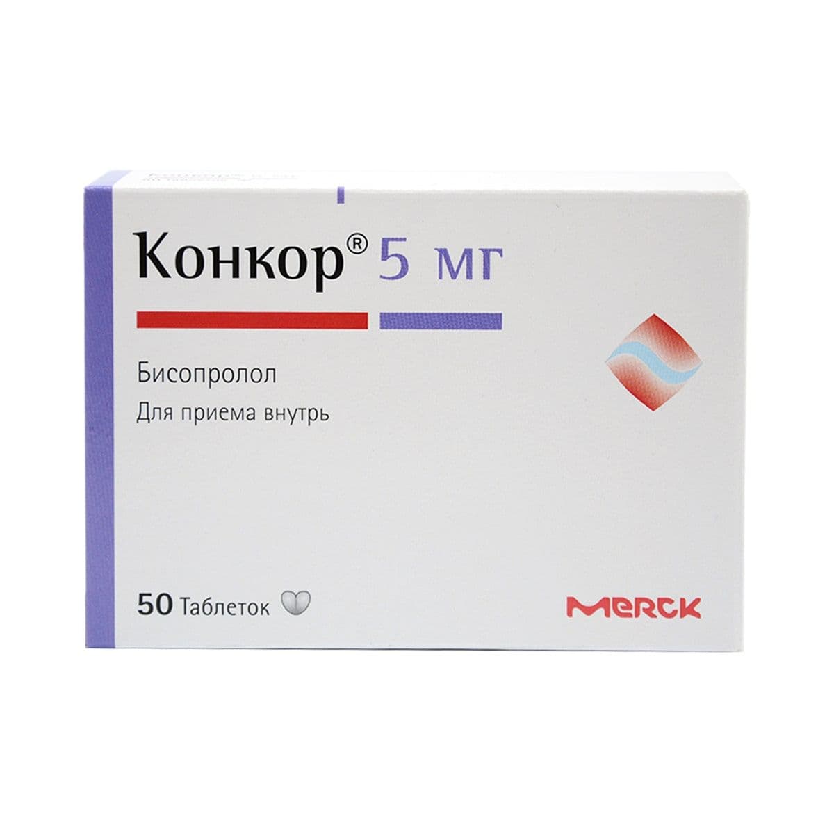 კონკორი - Concor 5მგ 50 ტაბლეტი
