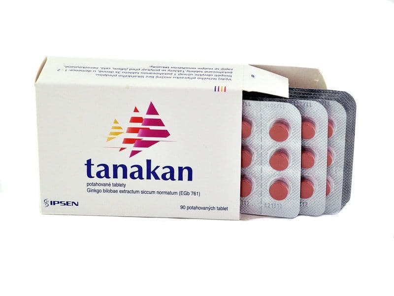 ტანაკანი 40მგ 90 ტაბლეტი