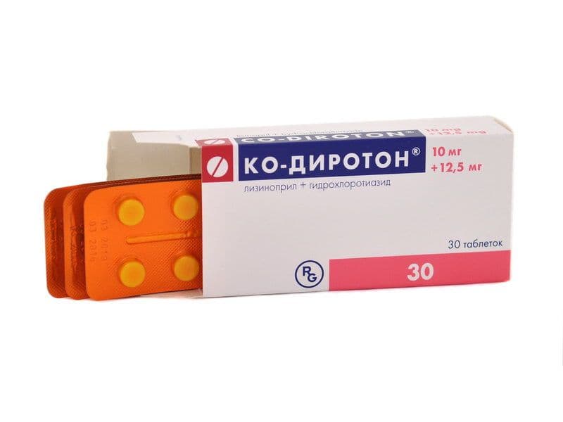 კო-დიროტონი 10/12.5მგ 30ტაბლეტი