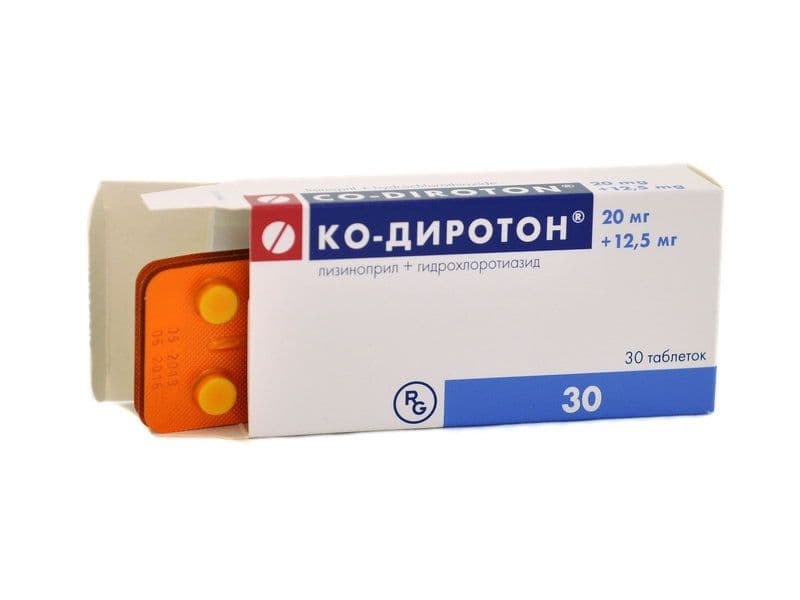 კო-დიროტონი 20/12.5მგ 30ტაბლეტი
