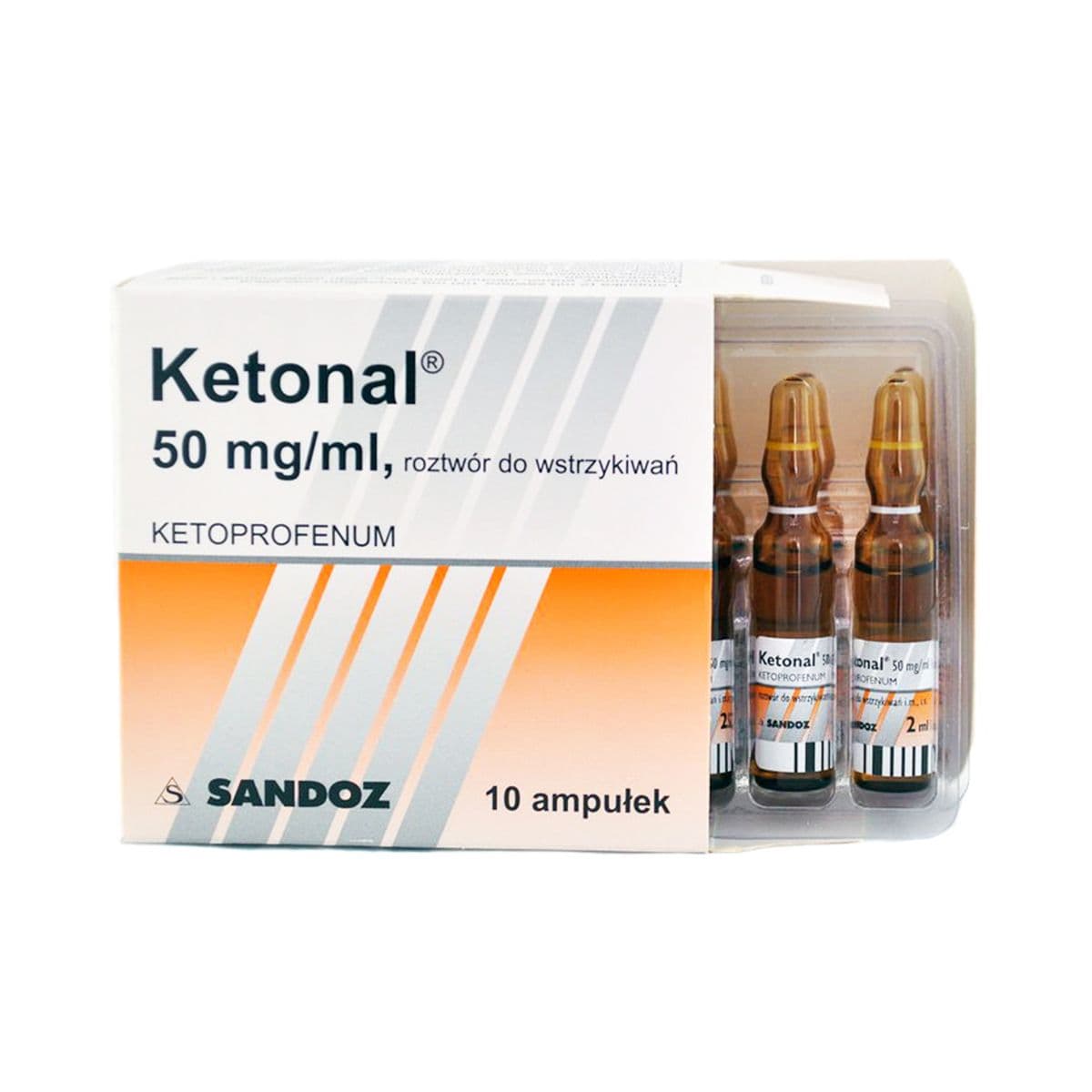 კეტონალი - Ketonal 100მგ/2მლ. 10 ამპულა