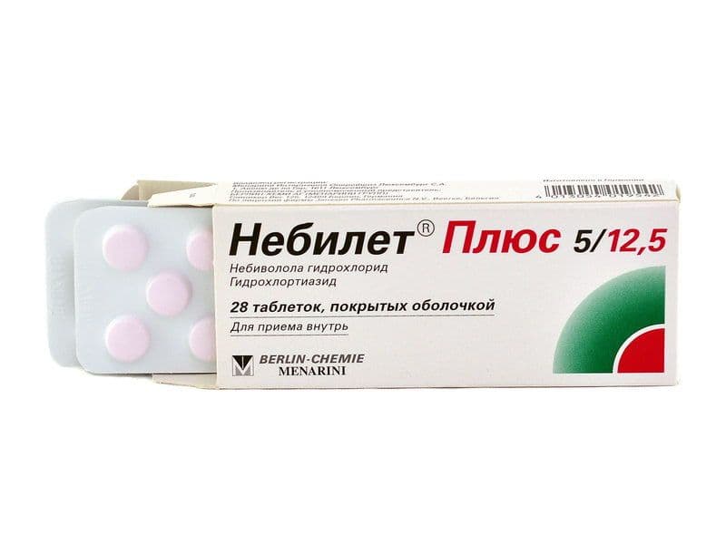 ნებილეტ - Nebilet პლუსი 5მგ/12.5მგ 28 ტაბლეტი