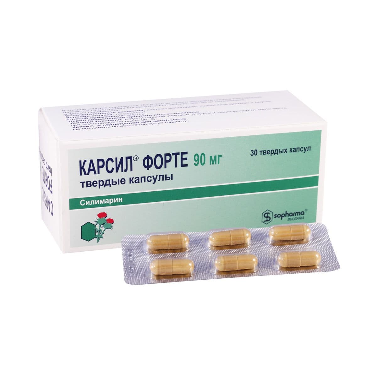 კარსილი ფორტე - Carsil Forte 90მგ 30 კაფსულა
