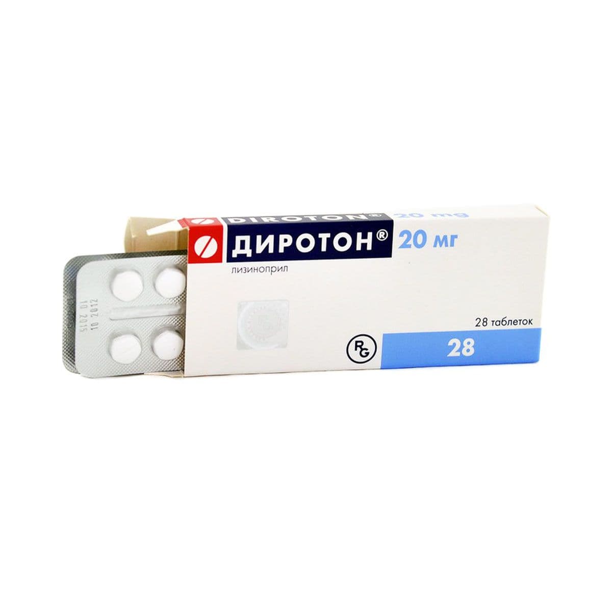 დიროტონი - Diroton 20მგ. 28ტაბლეტი