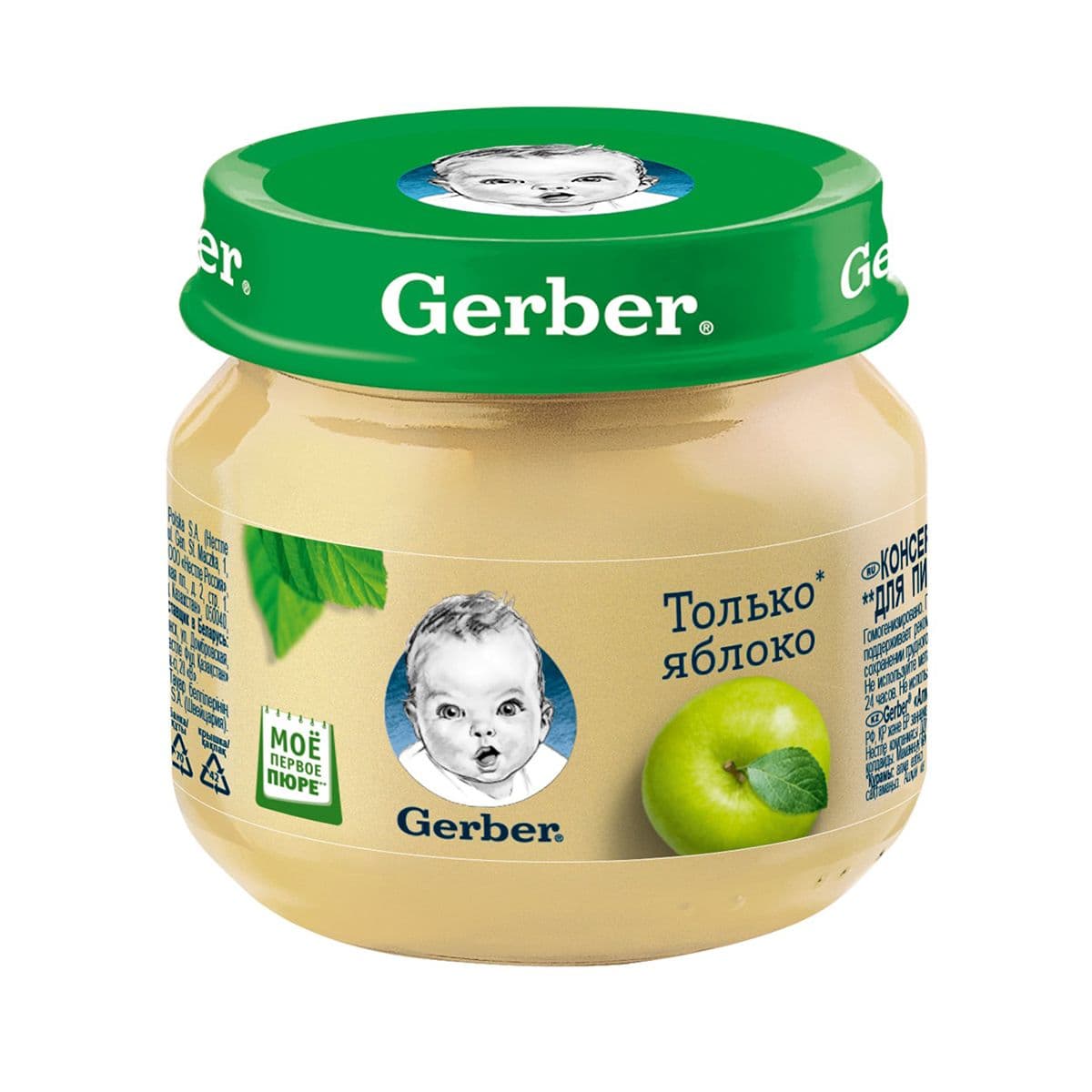 პიურე ვაშლი 80 გრ გერბერი - Gerber