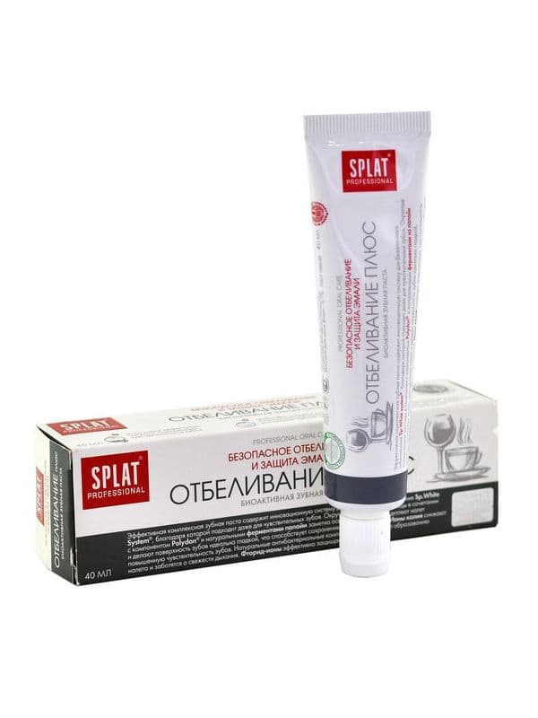 კბილის პასტა პროფესიონალი გათეთრება პლიუსი 40 გ 4802 სპლატი - Splat