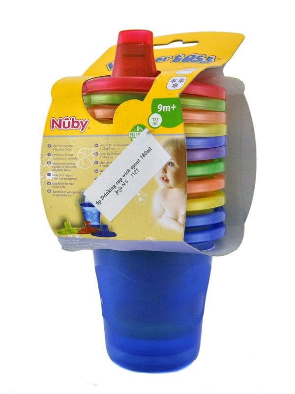 ჭიქა 6ცალი ნუბი - Nuby