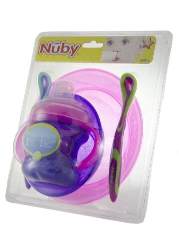 ჭურჭლის ნაკრები ნუბი - Nuby