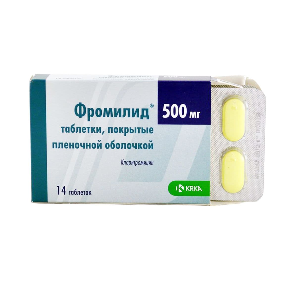 ფრომილიდი(კლარიტრომიცინი) - Fromilid 500მგ 14 ტაბლეტი