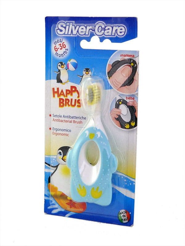 კბილის ჯაგრის საბავშვო პინგვინი 0-3წელი 654 სილვერქეა - Silver care