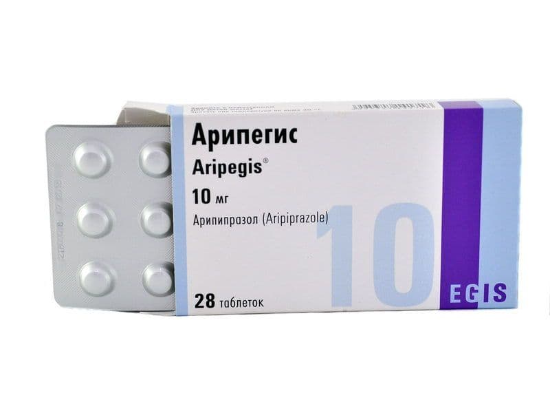 არიპეგისი - Aripegis 10 მგ. 28 ტაბლეტი