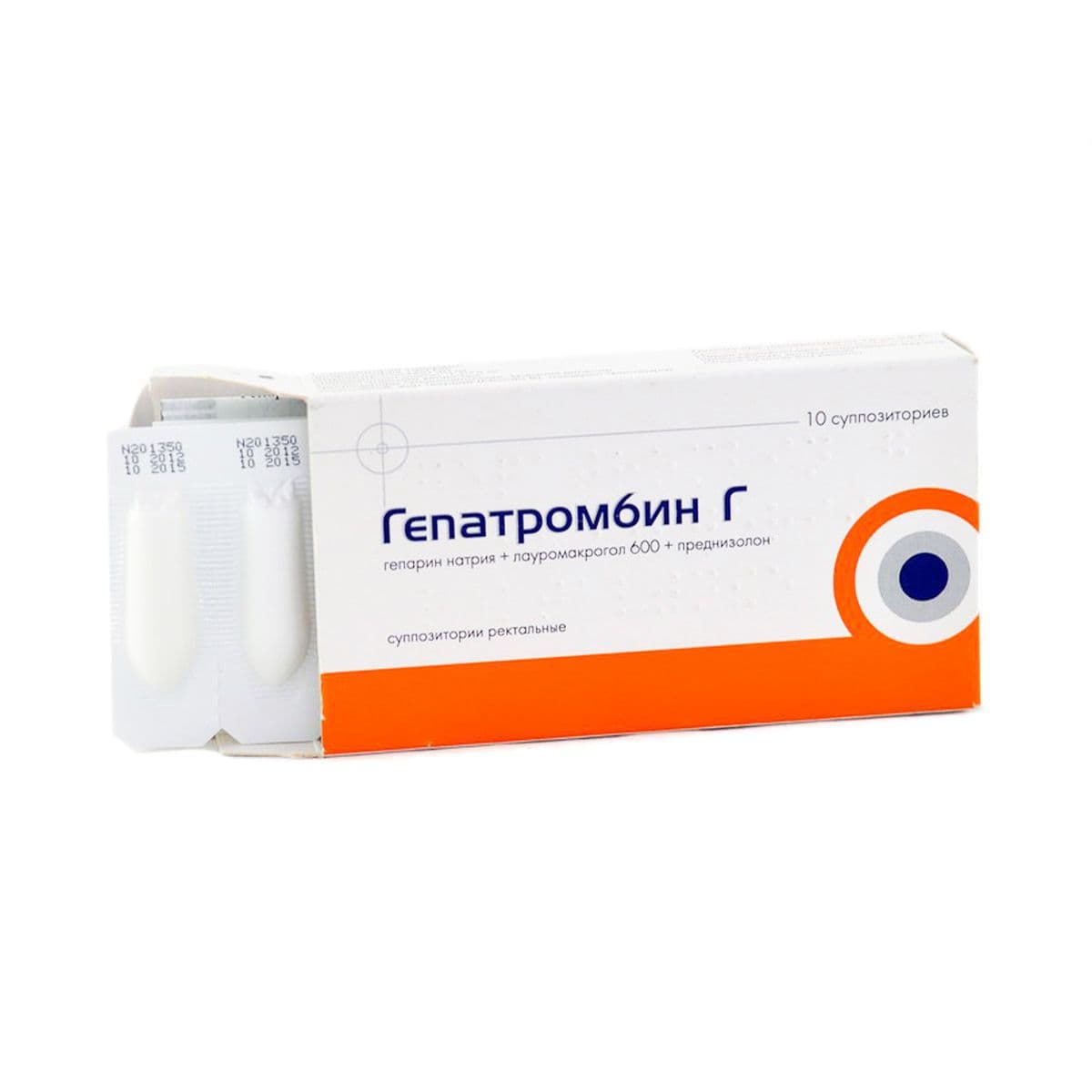 ჰეპათრომბინი H - Hepatrombin H 10 სანთელი