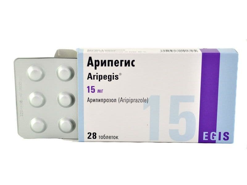 არიპეგისი - Aripegis 15 მგ. 28 ტაბლეტი