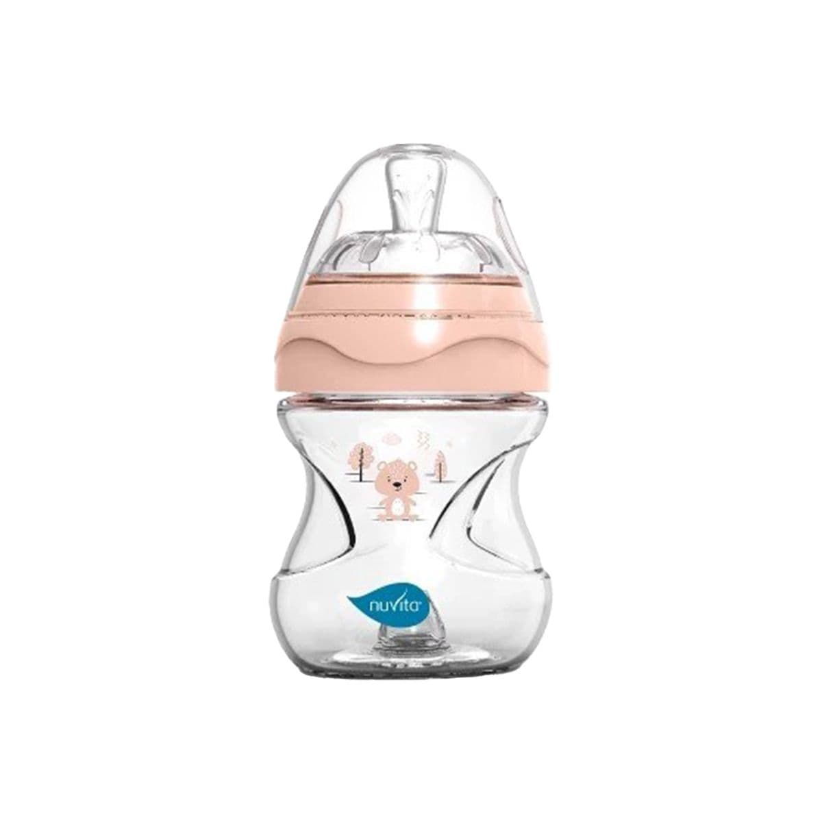 საკვების ბოთლი AC ვარდისფერი 150 მლ 3868 ნუვიტა - Nuvita