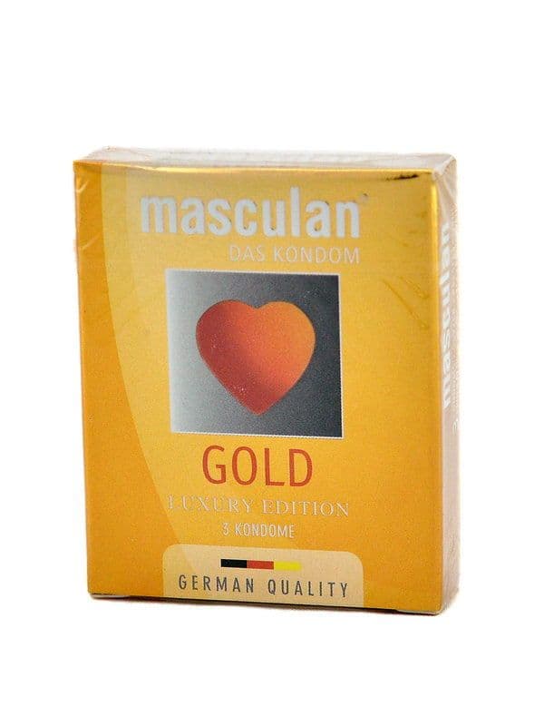 პრეზერვატივი GOLD 3 ცალი მასკულანი - Masculan