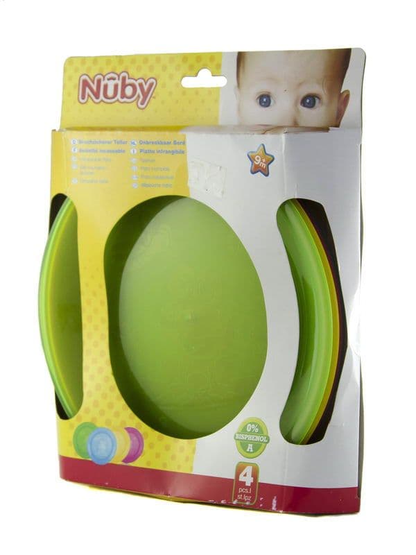 ჯამი ფერადი 4 ცალი ნუბი - Nuby