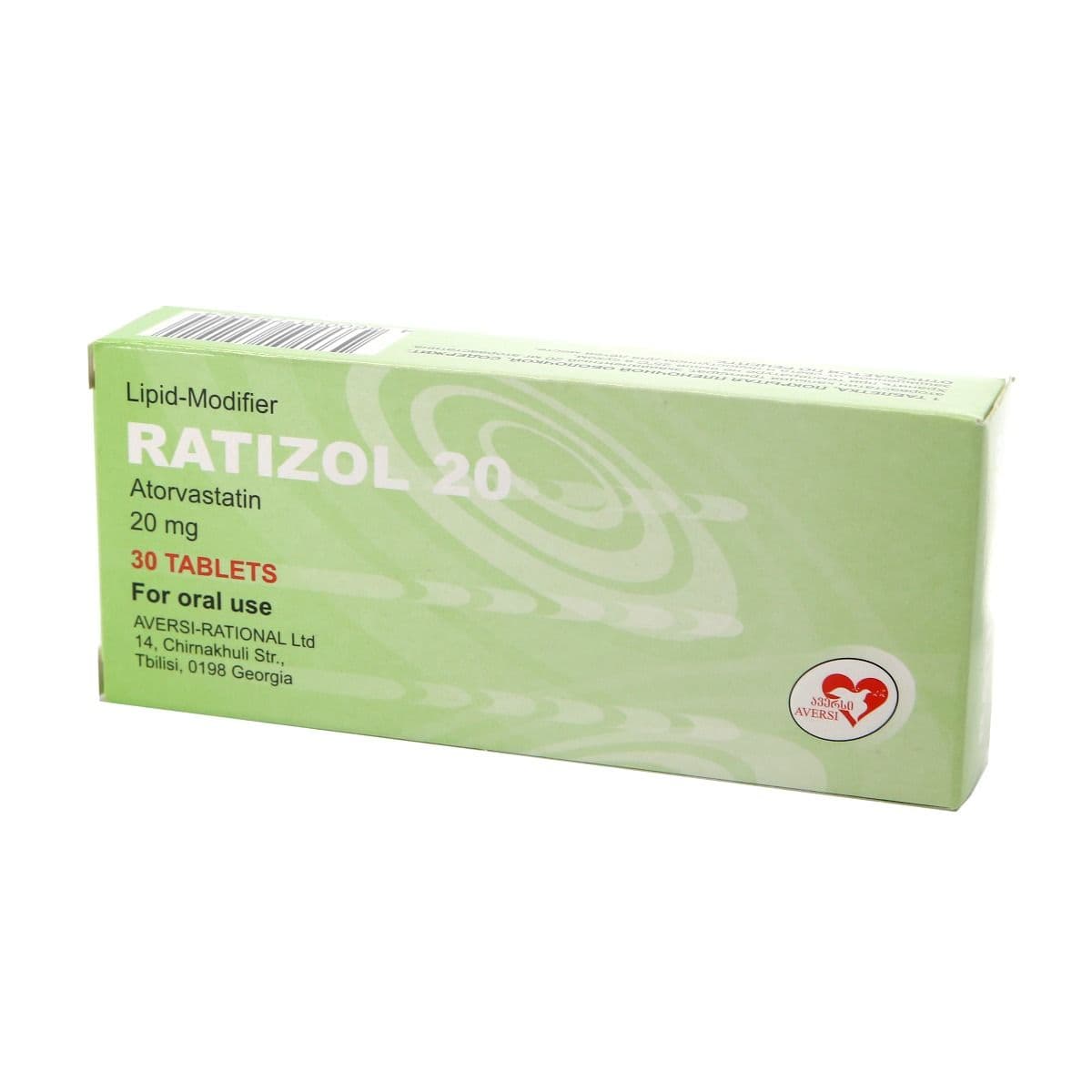 რატიზოლი - Ratizol 20მგ 30 ტაბლეტი
