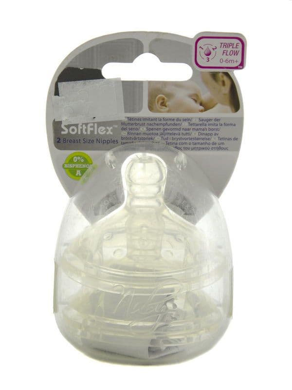 ბოთლის საწოვარა 0-6თვ 2 ცალი ნუბი - Nuby