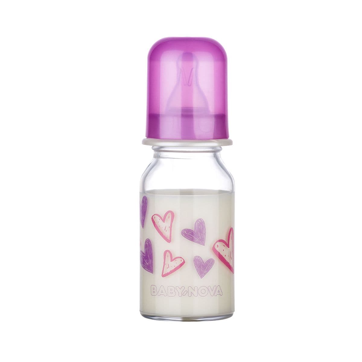ბოთლი მინის 120მლ 44605 ბეიბი ნოვა - Baby Nova
