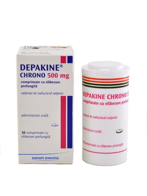 დეპაკინი ხრონო - Depakine chrono 500მგ 30 ტაბლეტი