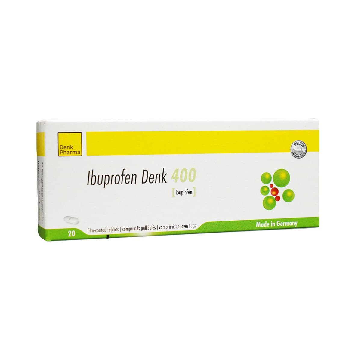 იბუპროფენი - Ibuprofen დენკი 400მგ 20ტაბლეტი