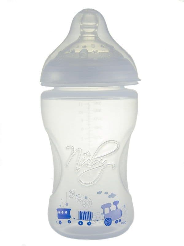 ბოთლი 330მლ ცისფერი N6 ნუბი - Nuby