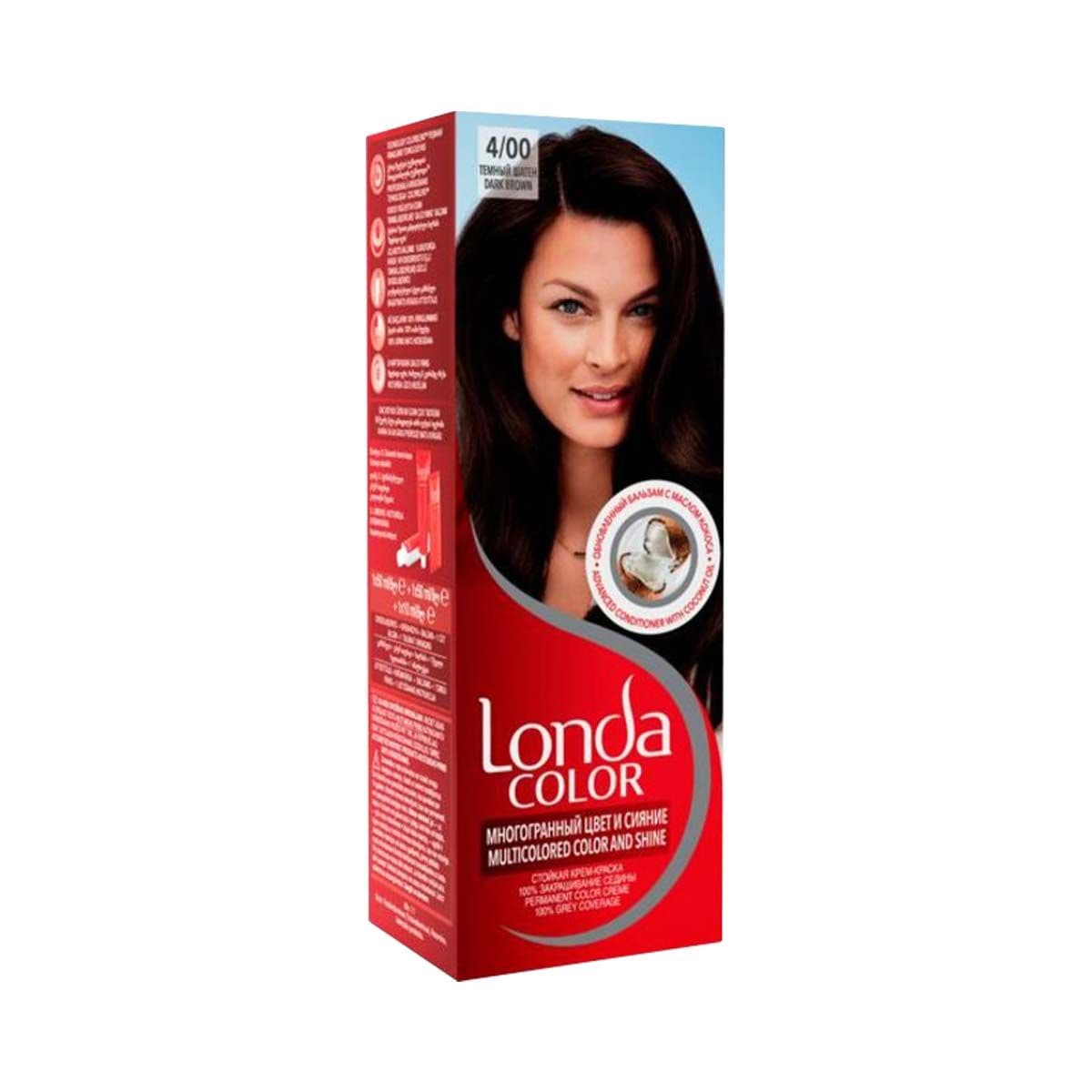 თმის საღებავი მუქი ყავისფერი 4/00 4120/6748 ლონდა - Londa