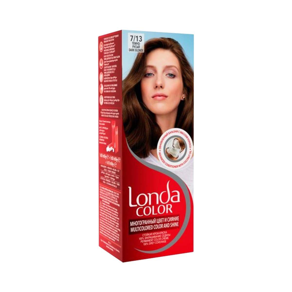 თმის საღებავი მუქი ქერა 7/13 4151/6687 ლონდა - Londa