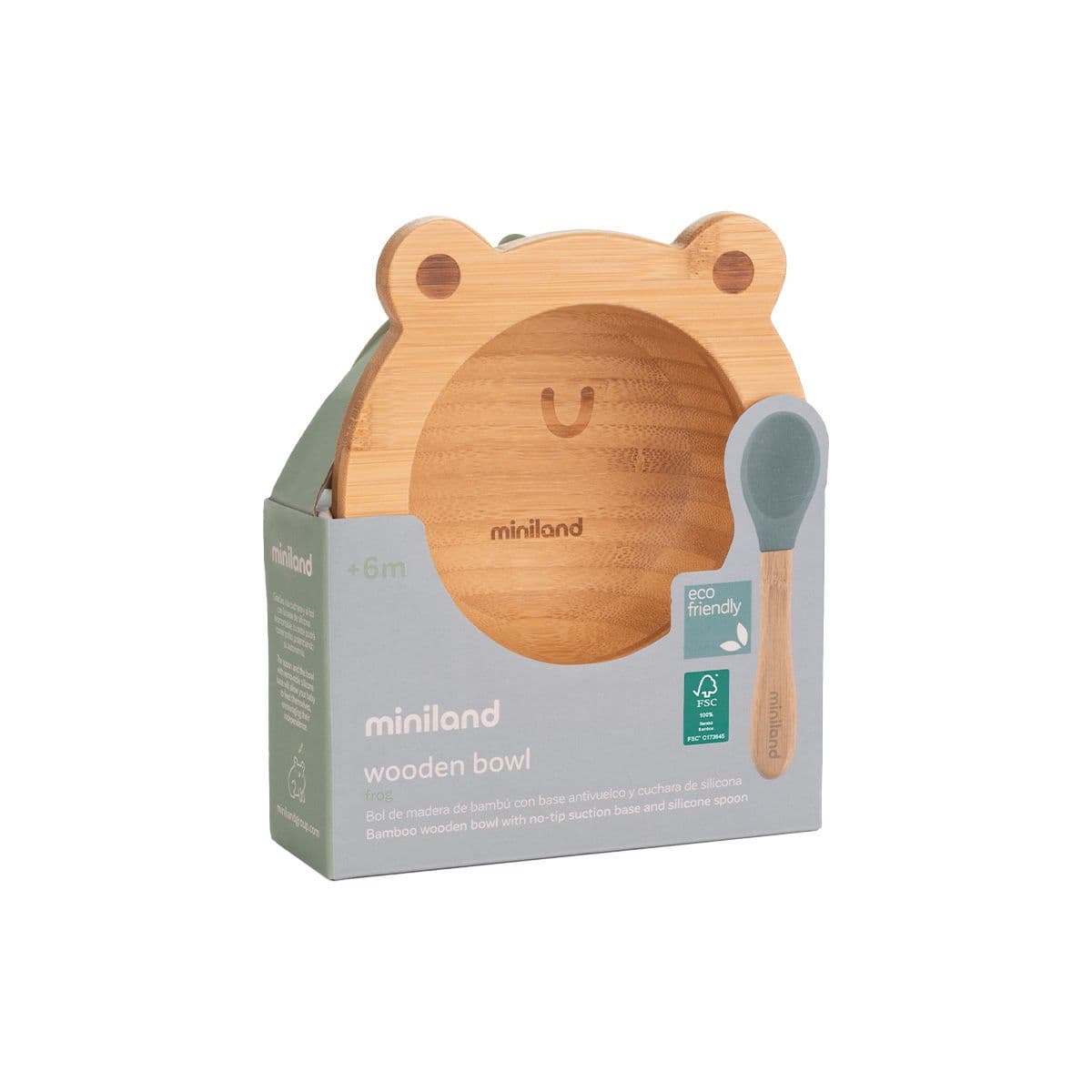 ჯამი ბაყაყი+კოვზი 4702 მინილენდი - Miniland