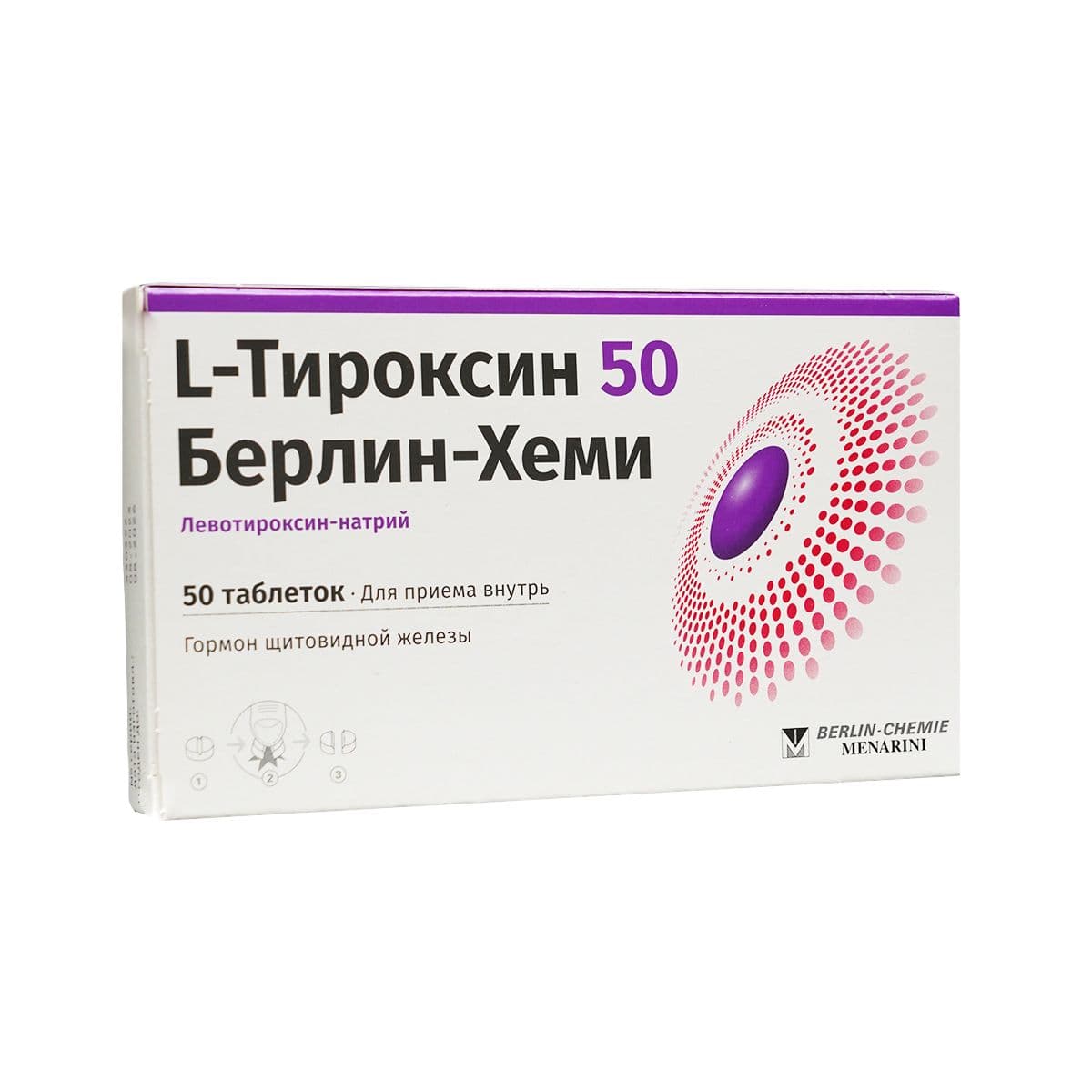 ლ-თიროქსინი - L-Thyroxin 50მკგ. 50 ტაბლეტი