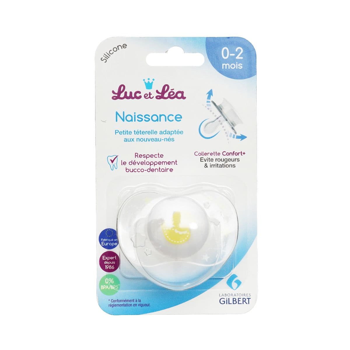 სილიკონის მატყუარა სიმეტრიული 0-2 ყვითელი  5087 ლუქ ეთ ლეა - Luc et Léa