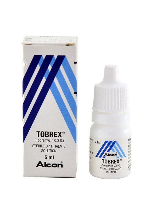 ტობრექსი - Tobrex 0,3% 5მლ. თვალის წვეთები
